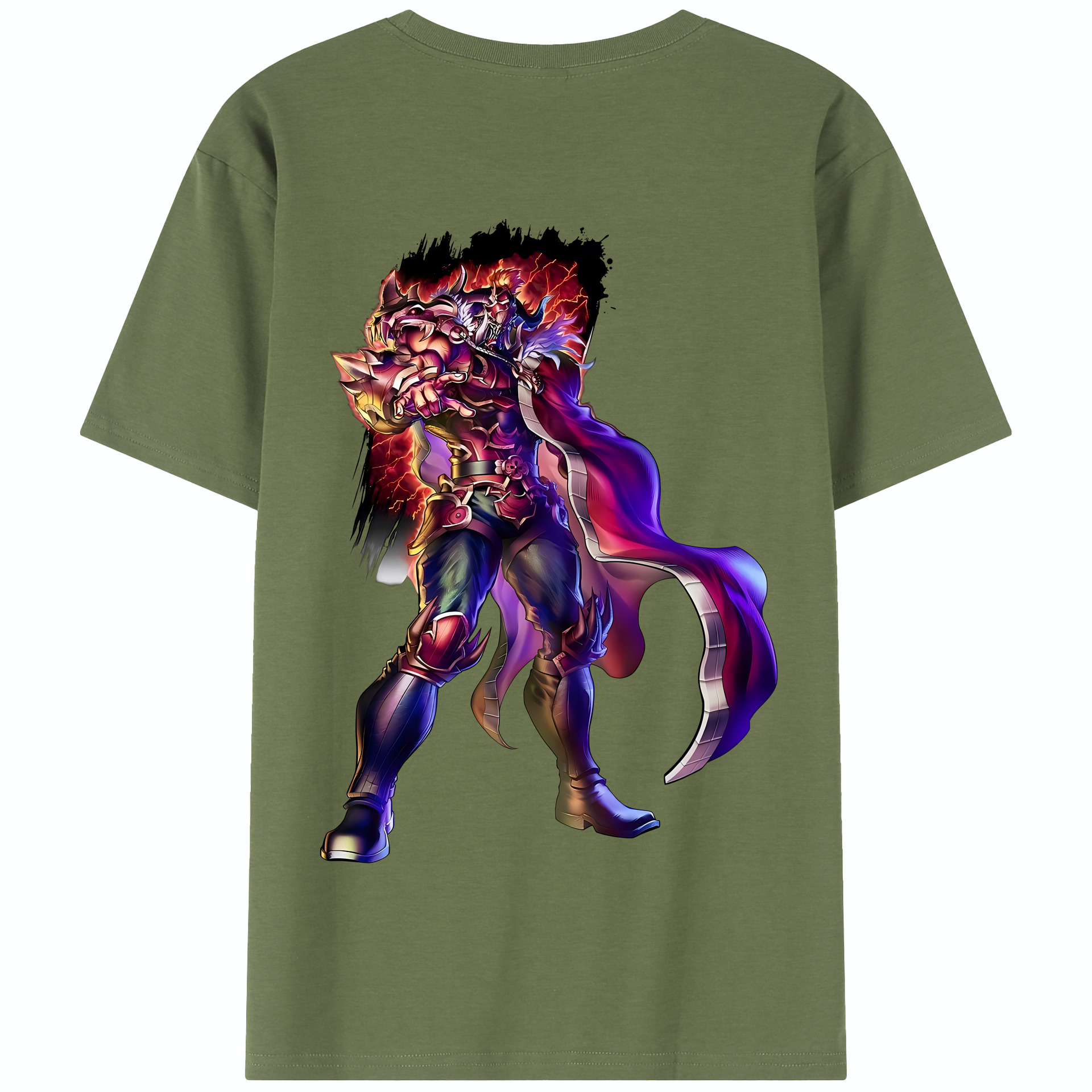 （画像用） 北斗の拳 Fist of the North Star 綿100％半袖Tシャツ（背面プリント）